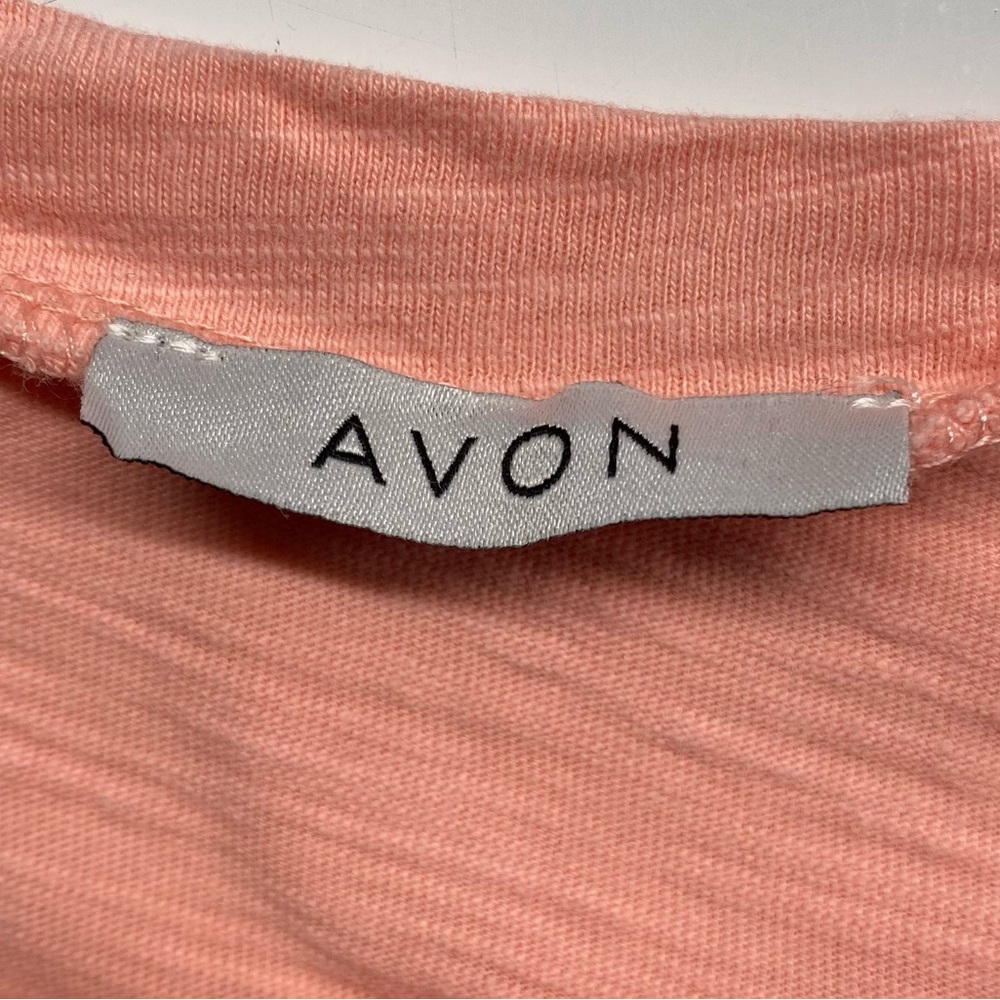Avon Coral 3/4 Batwing Sleeve Boho Cotton Top with Kangaroo Pocket XL N - Picture 3 of 6